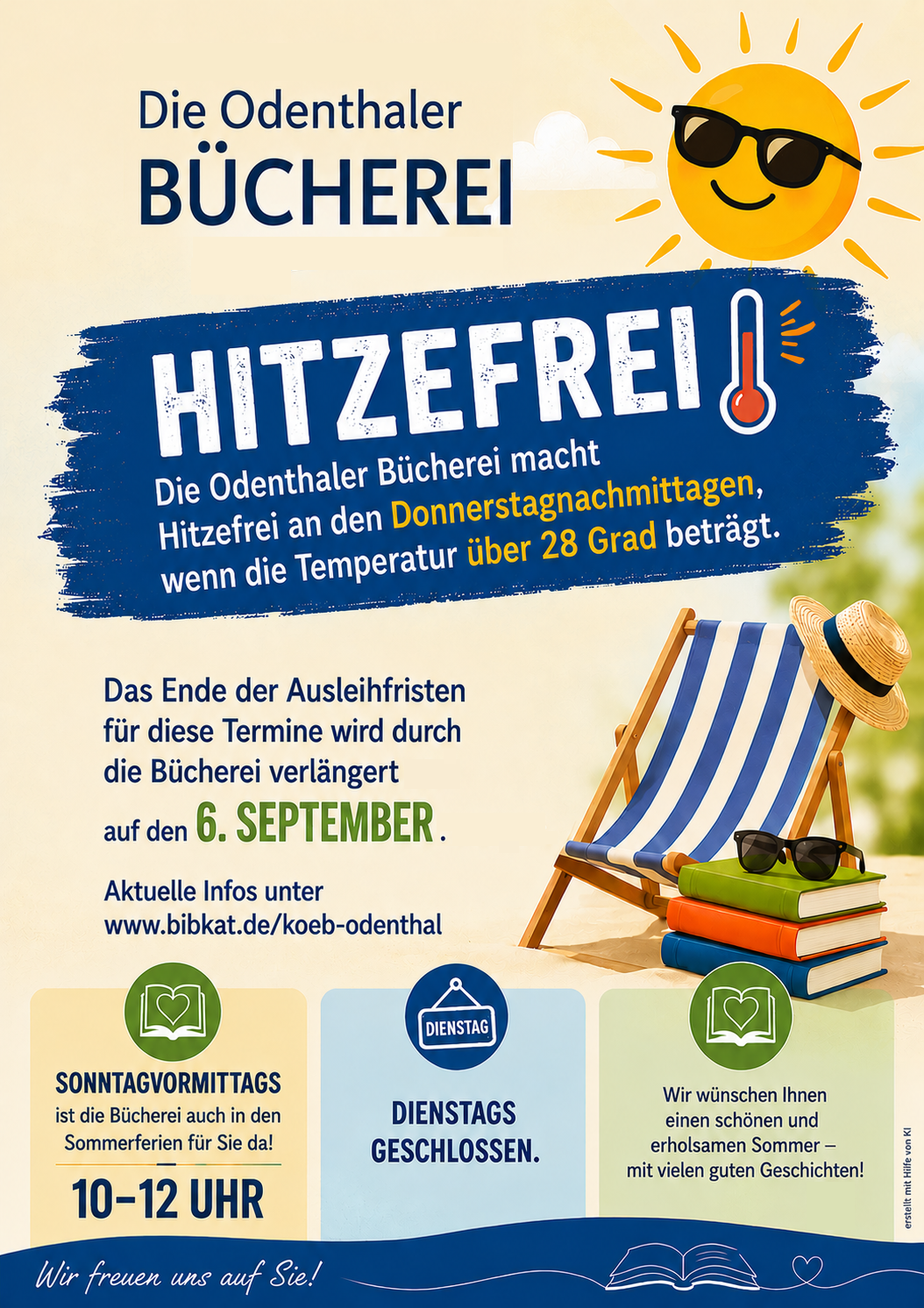 Bücherei Odenthal_Hitzefreier Donnerstag (c) KÖB Odenthal