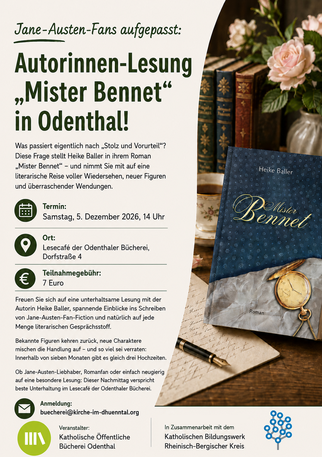 KÖB Odenthal_Lesetreff 05.12. Mr. Bennet (c) KÖB Odenthal